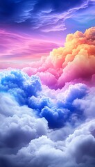Colorful Cloudscape with Dreamy Sunset.