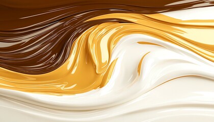 Swirling Chocolate & Caramel