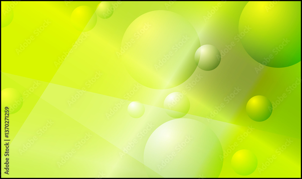 Poster abstract composition with circles, study in multicolored color contrast