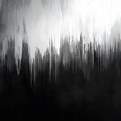 Fototapeta premium Abstract grayscale dripping cityscapes