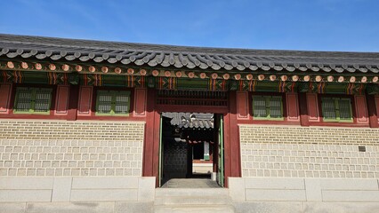 Korean palace beautiful and quiet scenery