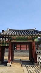 Fototapeta premium Korean palace beautiful and quiet scenery