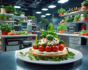 Gourmet Bruschetta, Kitchen Setting