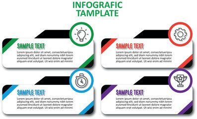 Fototapeta premium Business Infographic with Data Charts and Analytics