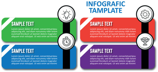 Business Infographic with Data Charts and Analytics