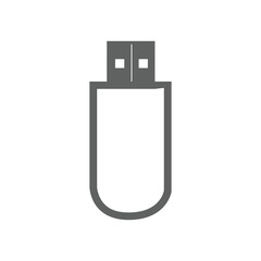usb flash drive isolated vector illustration 
