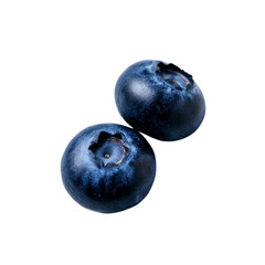 Obraz premium A minimalist image of two berries, photographed in studio conditions. Ideal for healthy eating and organic food concepts.