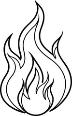 Fire Line Art Vector