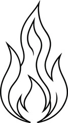 Fire Line Art Vector