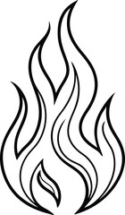 Fire Line Art Vector