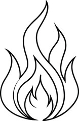 Fire Line Art Vector