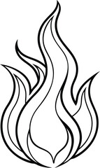 Fire Line Art Vector