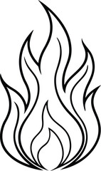 Fire Line Art Vector
