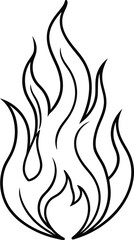 Fire Line Art Vector