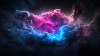 Fototapeta premium cosmic inspired abstract photo of swirling galaxies, showcasing vibrant colors and ethereal