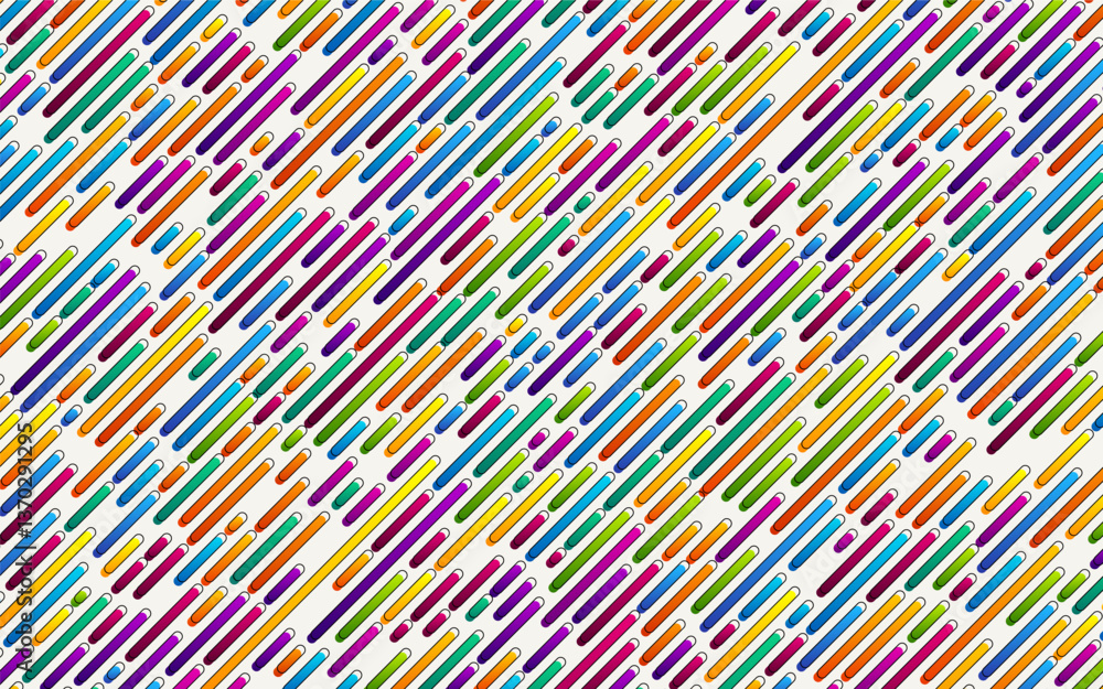 Poster abstract colorful rounded lines background