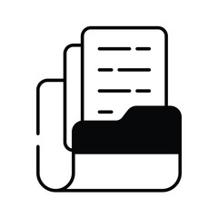 File Folder icon vector stock illustration