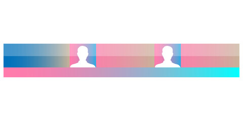 Minimal Flat Lower Third on a Transparent Background