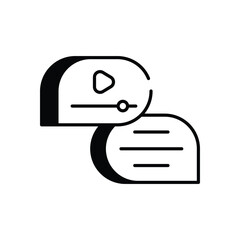 Chat icon vector stock illustration