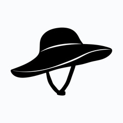 Sunny Day Picnic Hat Silhouette in Nature for Outdoor Summer Adventure Concept