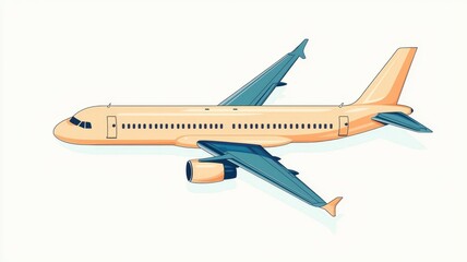 Passenger Airplane Airliner Travel Flight Journey Aviation Aircraft Airplane Illustration