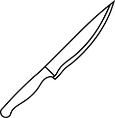 Knife Line Art Vector