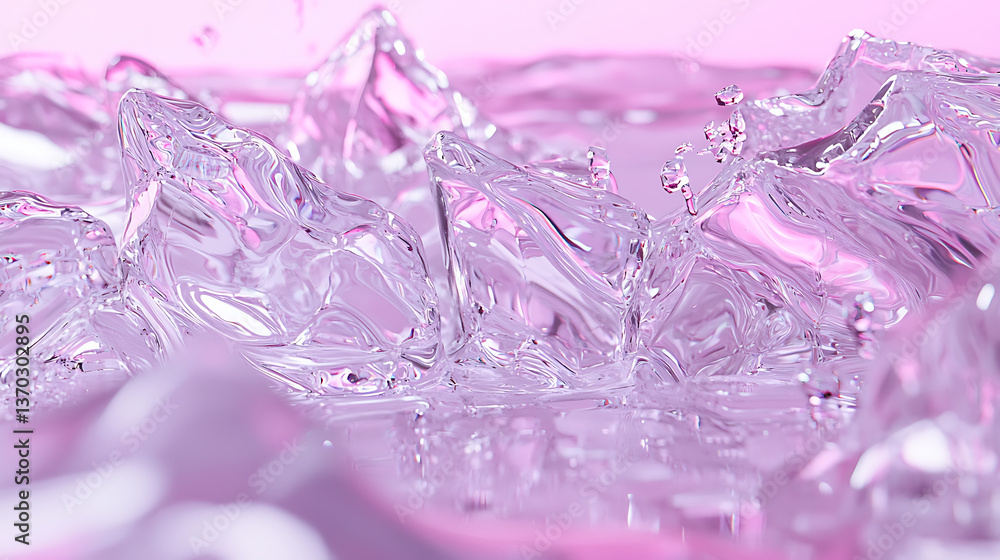 Poster dynamic water splash artistry studio setting high-quality visuals abstract style close-up view aesth