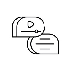 Chat icon vector stock illustration