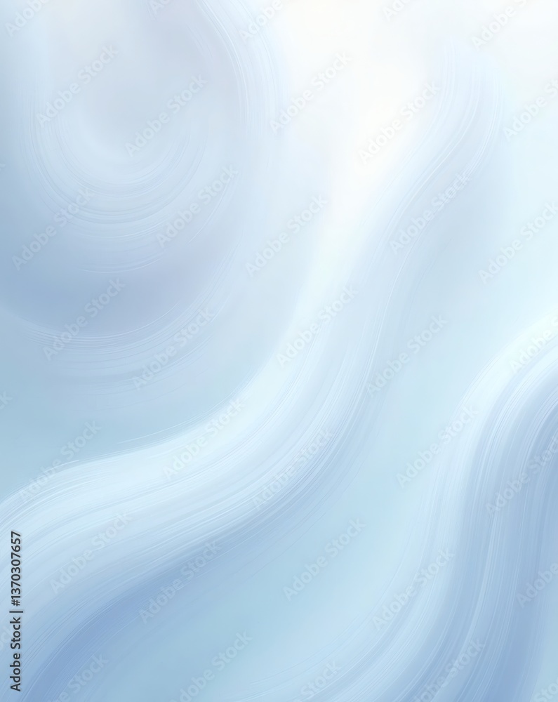 Poster abstract swirling blue gradient background. the image depicts gentle flowing and blending with soft 
