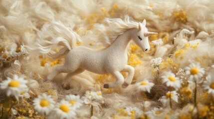 Obraz premium Art Handcrafted Felt Perspective Wool Creating Tones