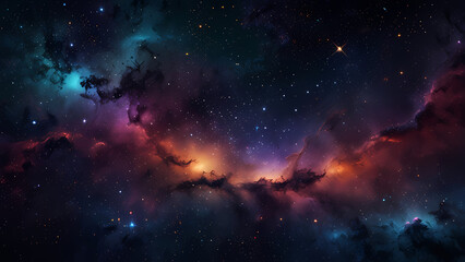 Fototapeta premium Nebula Nights: Sparkling Galaxy Texture