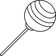 Lollipop Line Art Vector