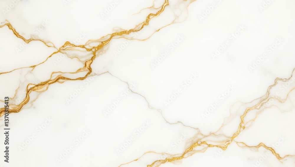 Poster a close-up shot of a marble surface with gold veins running through it, showcasing a luxurious and e