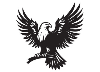 eagle flying logo silhouette vector, eagle logo icon silhouette, bald eagle silhouette, black american eagle flying logo silhouette, flying eagle bird silhouette isolated on white background