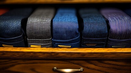 A luxury closet with a mirrored feature wall, built-in shoe shelves, and discreet drawer organizers for a polished and organized feel