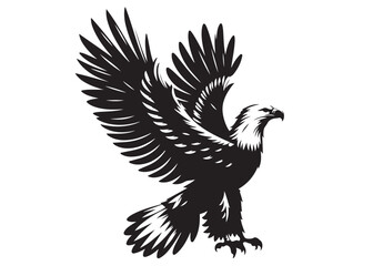 eagle flying logo silhouette vector, eagle logo icon silhouette, bald eagle silhouette, black american eagle flying logo silhouette, flying eagle bird silhouette isolated on white background
