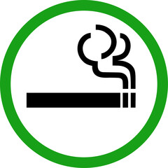Design of smoking area symbol