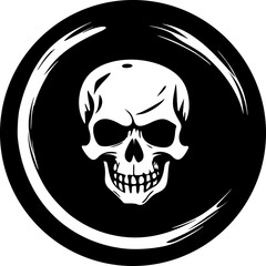 Design of terror skull symbol