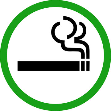 Design of smoking area symbol
