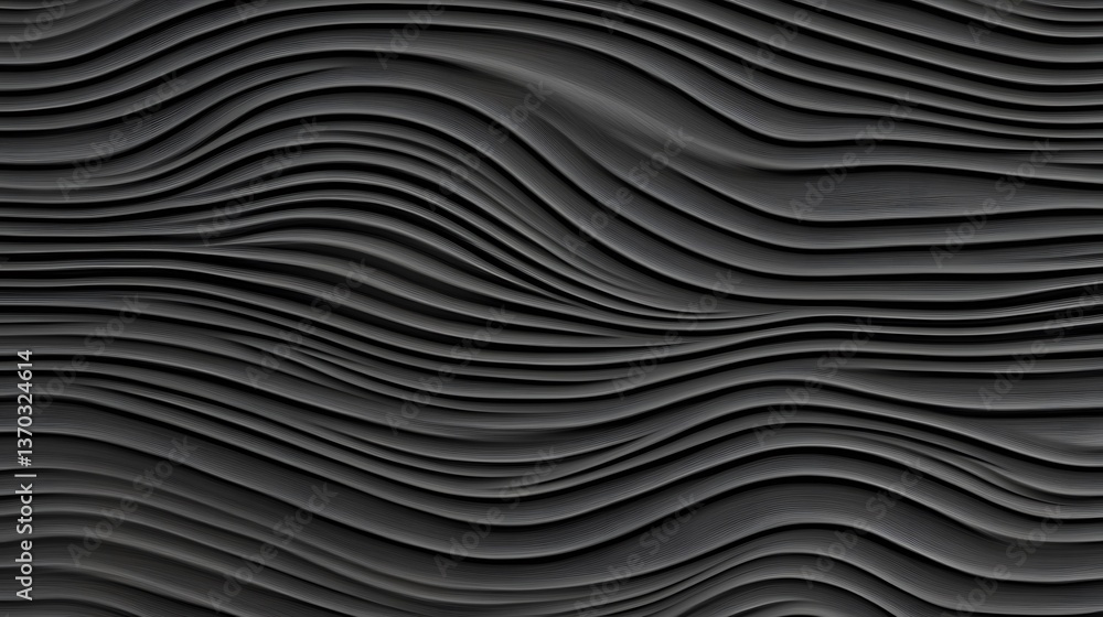 Poster abstract dark gray wave pattern background texture