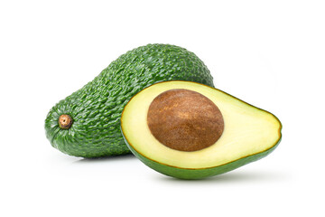 avocado isolated on white