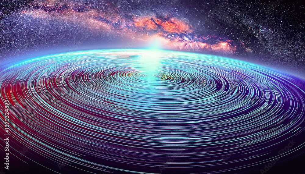 Poster Mysterious signals ripple through the cosmos from an unknown deep space source
