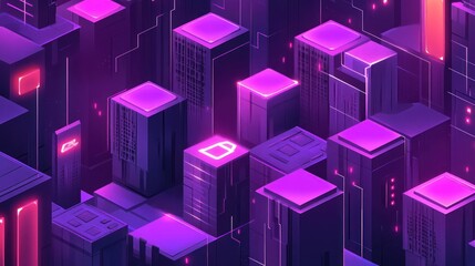 Neon Cyberpunk Cityscape: A Futuristic Metropolis