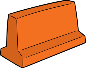Illustration of road barrier
