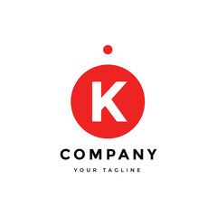 Letter k branding modern logo design vector