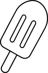 Popsicle Line Art Vector