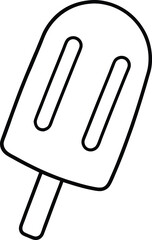 Popsicle Line Art Vector
