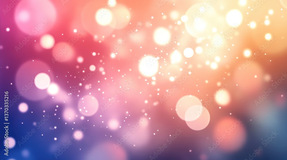 Poster dreamy bokeh lights background with vibrant colors creating a magical atmosphere for creative projec