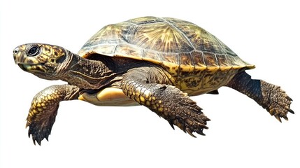 Obraz premium Big turtle isolated on transparent background
