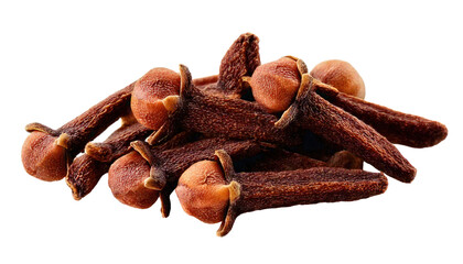 Fototapeta premium Clove spice Isolated On PNG Transparent and White Background 